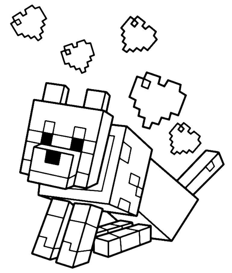 Minecraft para colorir - Desenhos Imprimir