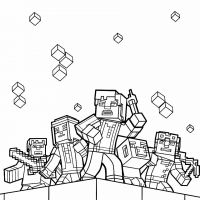 ▷ Desenhos de Minecraft para colorir