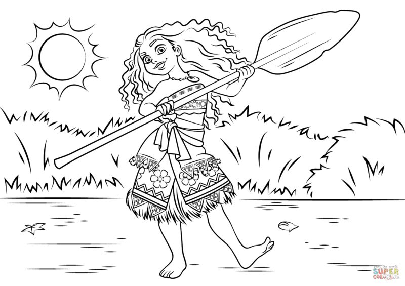 Imprimir desenho Moana