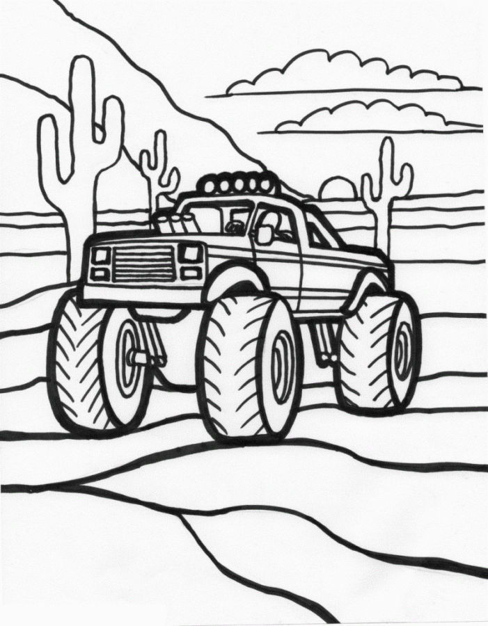 Imprimir desenho Monster Truck