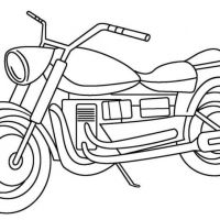 Desenhos de Motos para Imprimir e Colorir