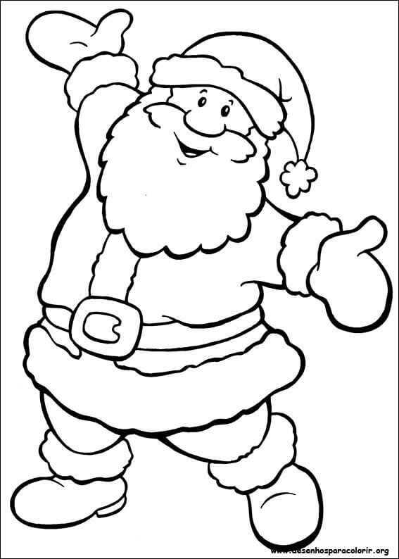 Imprimir desenho Papai Noel