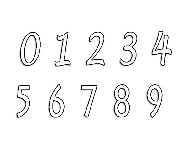 Imprimir desenho Números