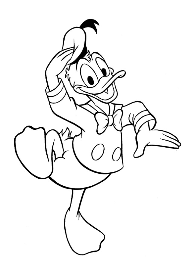 Imprimir desenho Pato Donald