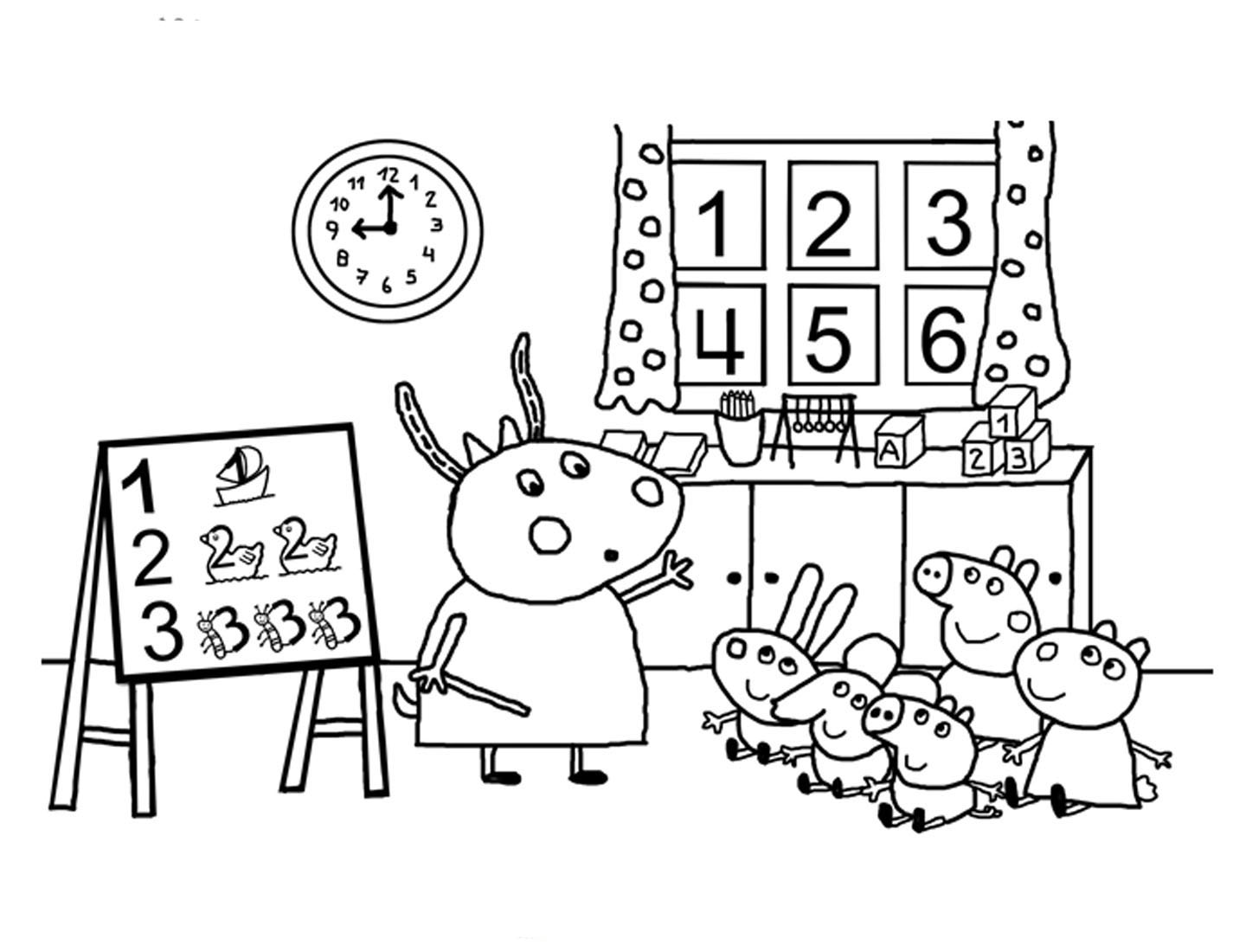 Peppa Pig desenhos para imprimir colorir e pintar - Desenhos para pintar e  colorir