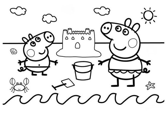 Desenhos da Peppa Pig para Imprimir e Colorir