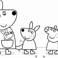 Colorindo Peppa Pig Mamae Pig e George, Pintando Peppa