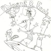 Desenhos para colorir de Phineas e Ferb