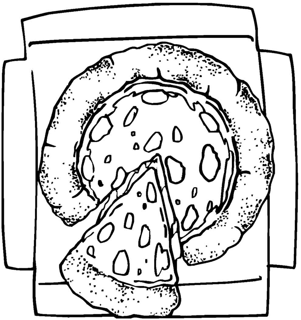 Imprimir desenho Pizza