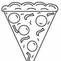 Desenhos para colorir de Pizza