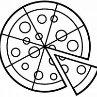 Desenhos para colorir de Pizza