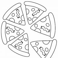 Desenhos para colorir de Pizza