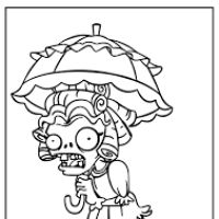 Desenhos para colorir de Plantas vs Zombies