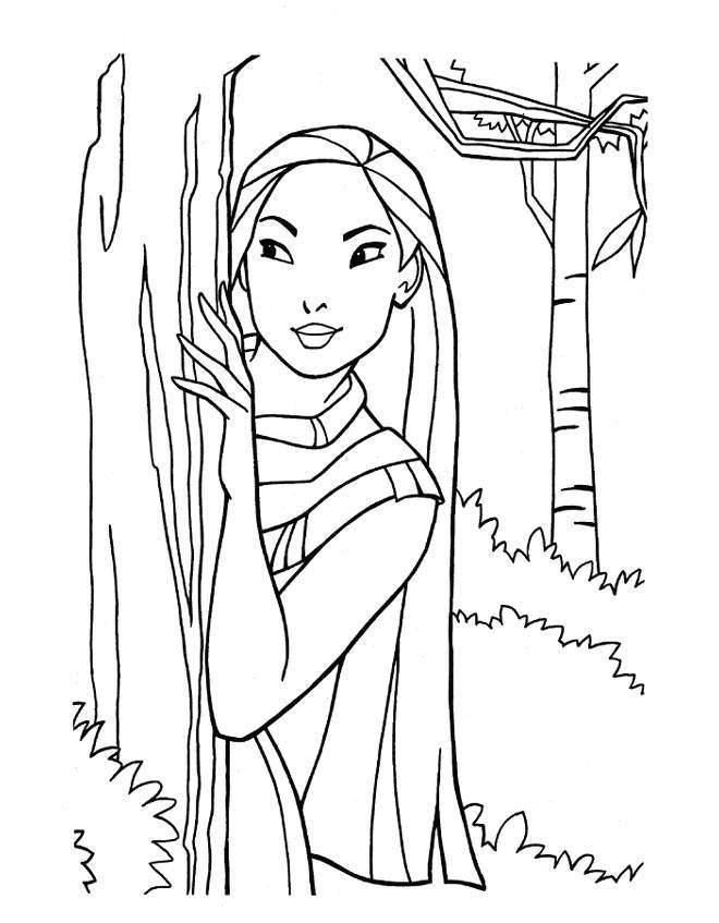 Imprimir desenho Pocahontas