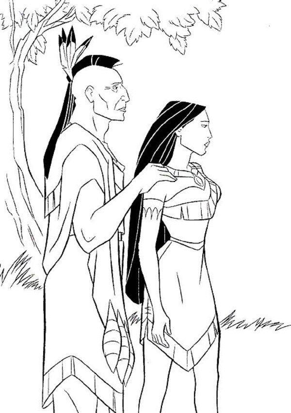 Imprimir desenho Pocahontas