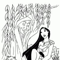 Desenhos para colorir de Pocahontas