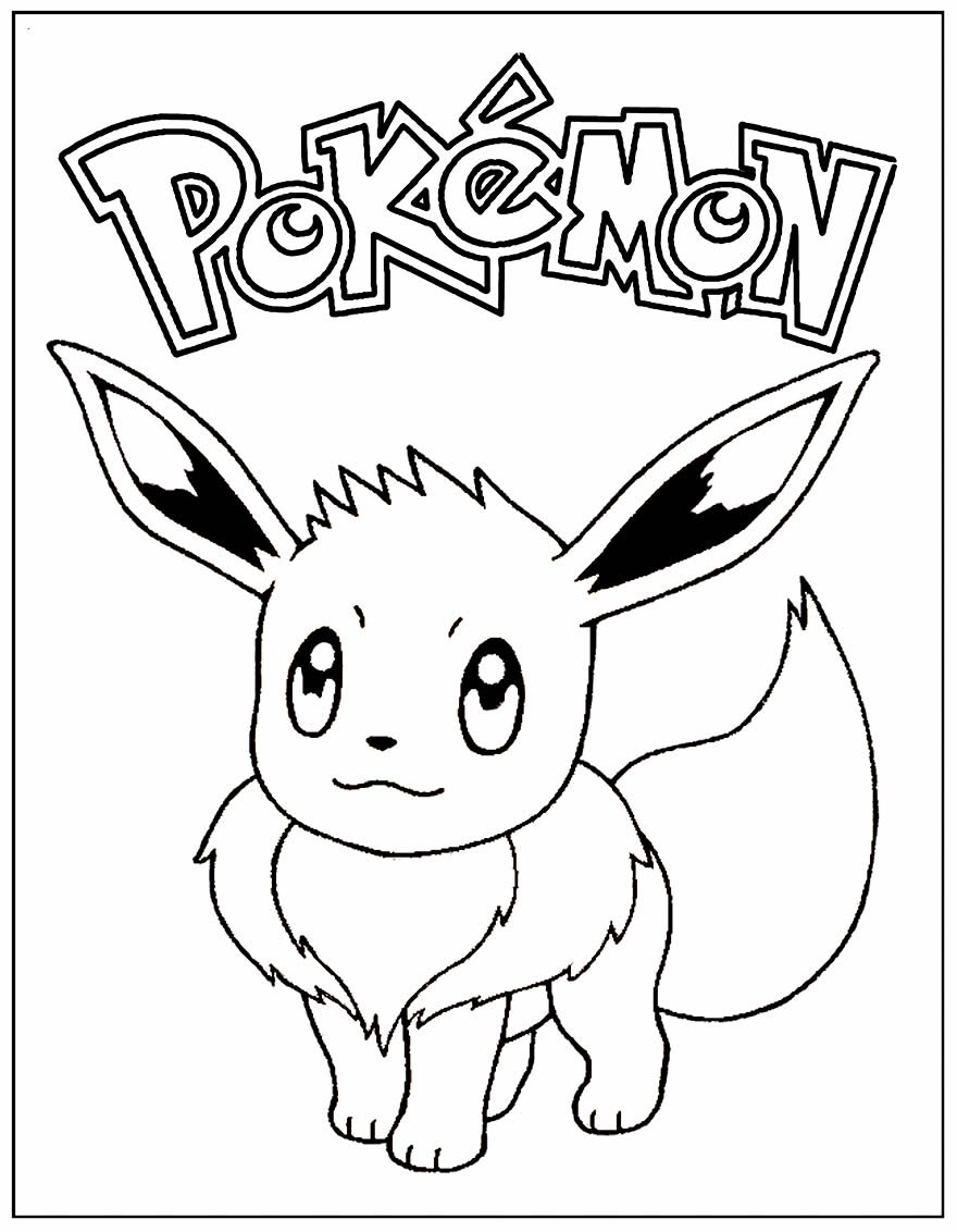 Desenho de Eevee para colorir