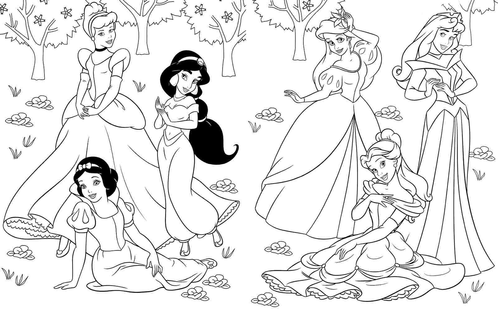 Imprimir desenho Princesas