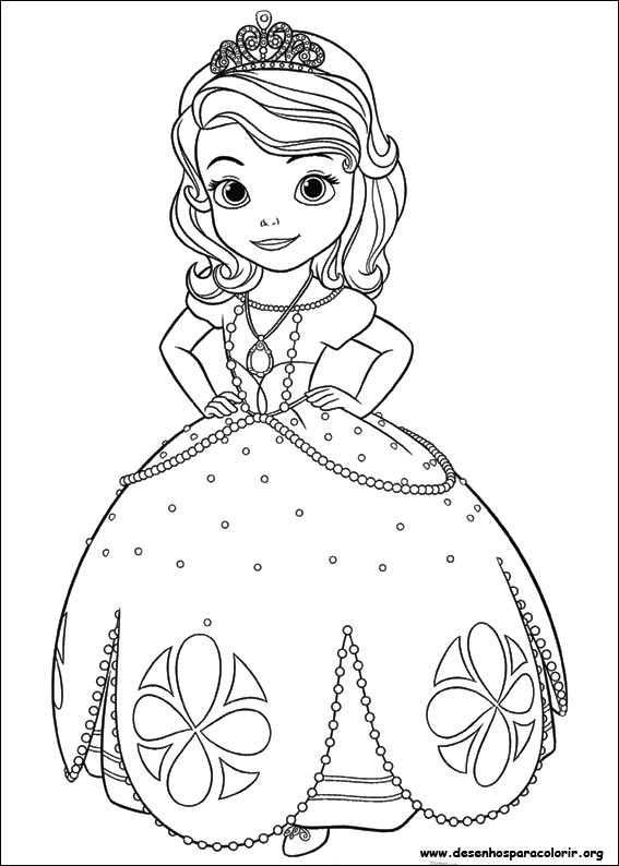 Imprimir desenho Princesinha Sofia