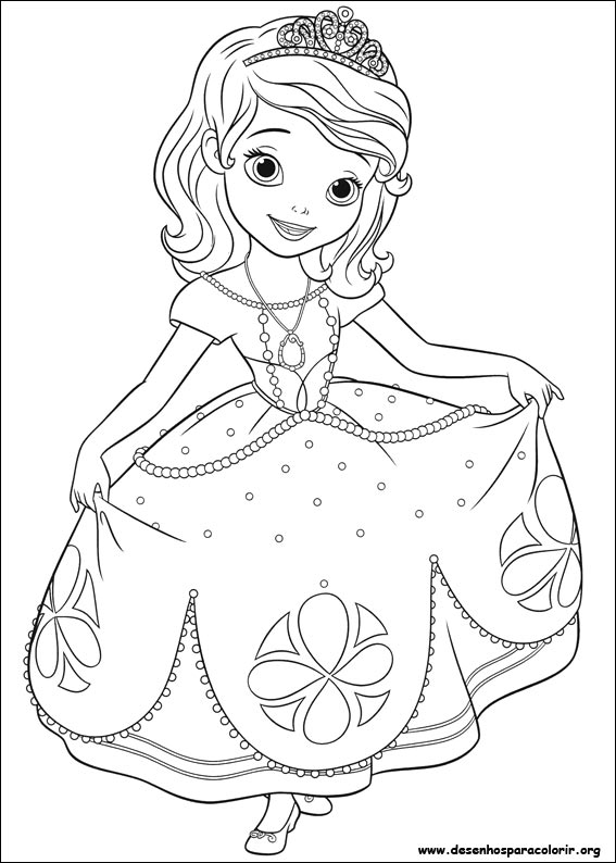 Imprimir desenho Princesinha Sofia