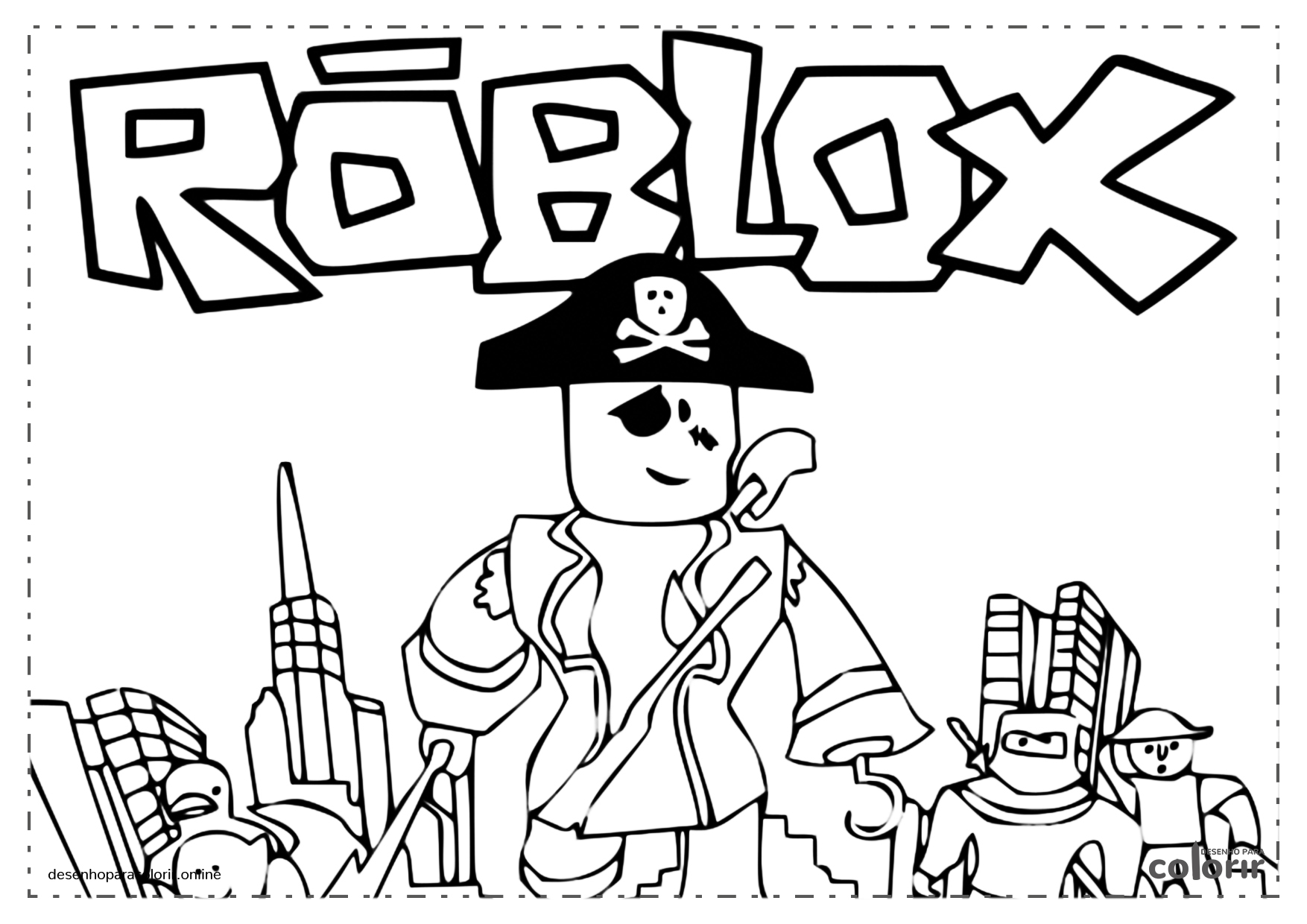 Imprimir desenho Roblox