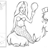 Desenhos para colorir de Sereia