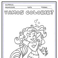 Desenhos para colorir de Sereia