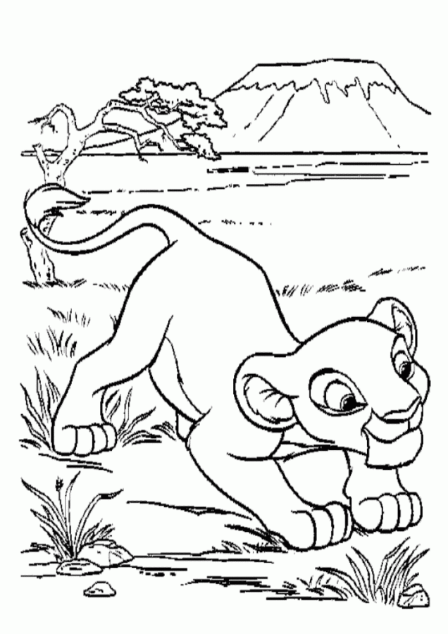 Imprimir desenho Simba