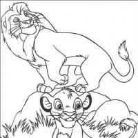 Desenhos para colorir de Simba