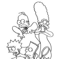 Desenhos para colorir de Simpsons