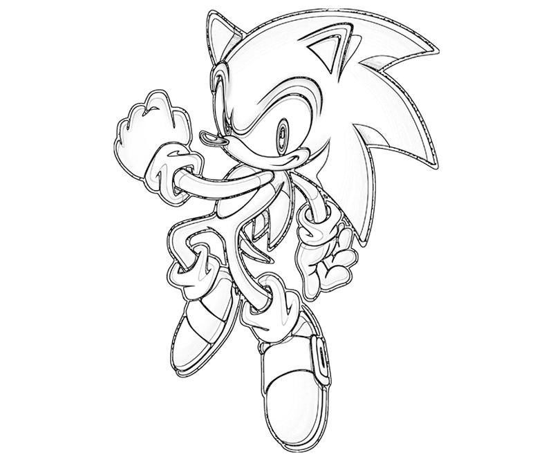 Imprimir desenho Sonic