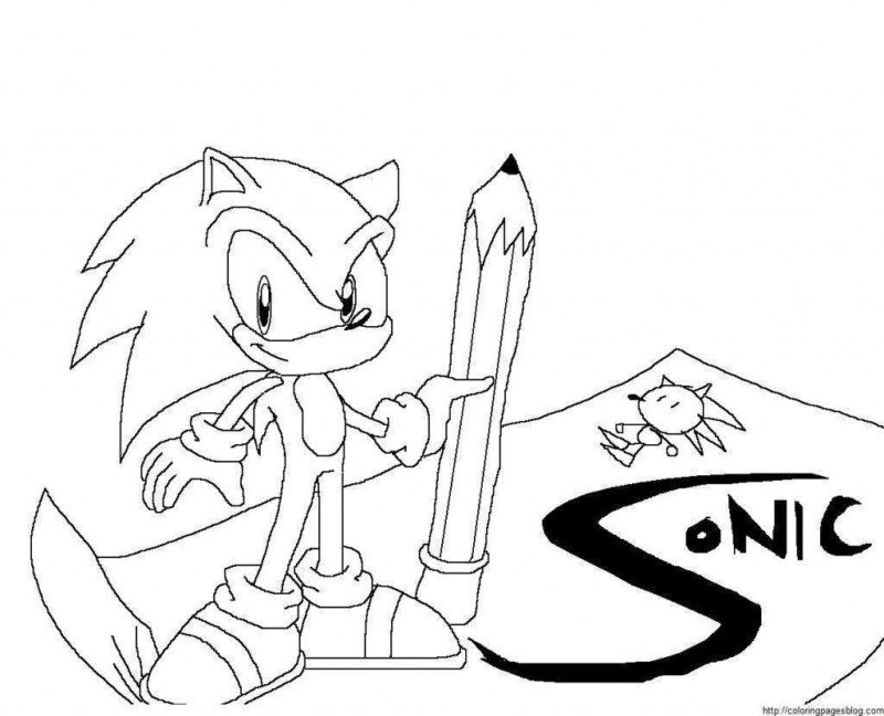 Imprimir desenho Sonic