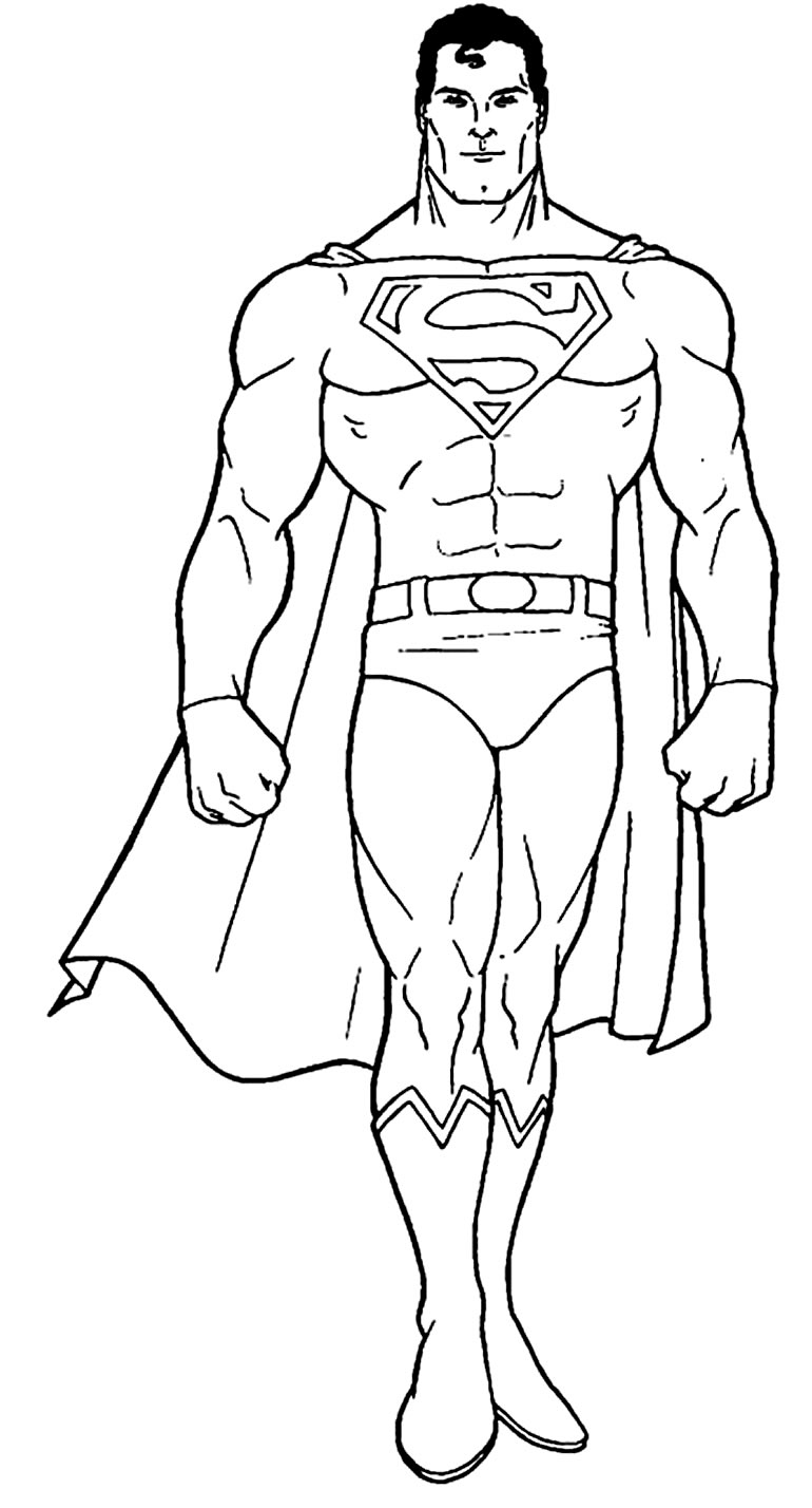Imprimir desenho Super-Homem