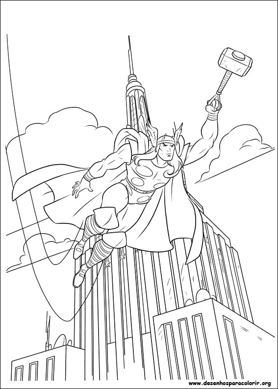 Imprimir desenho Thor