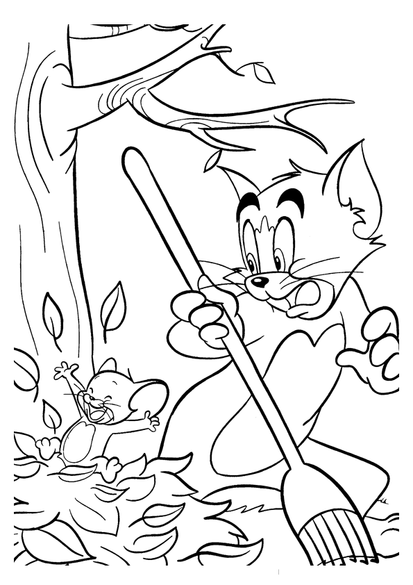 Imprimir desenho Tom e Jerry