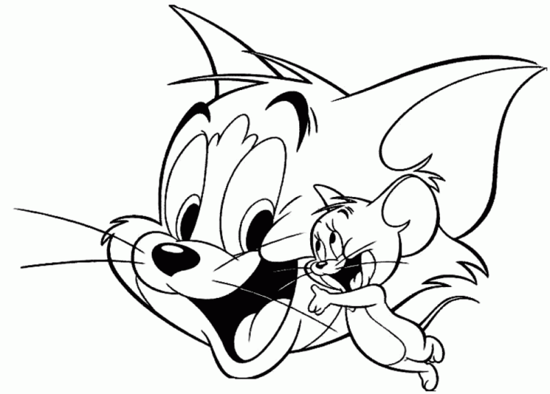 Imprimir desenho Tom e Jerry