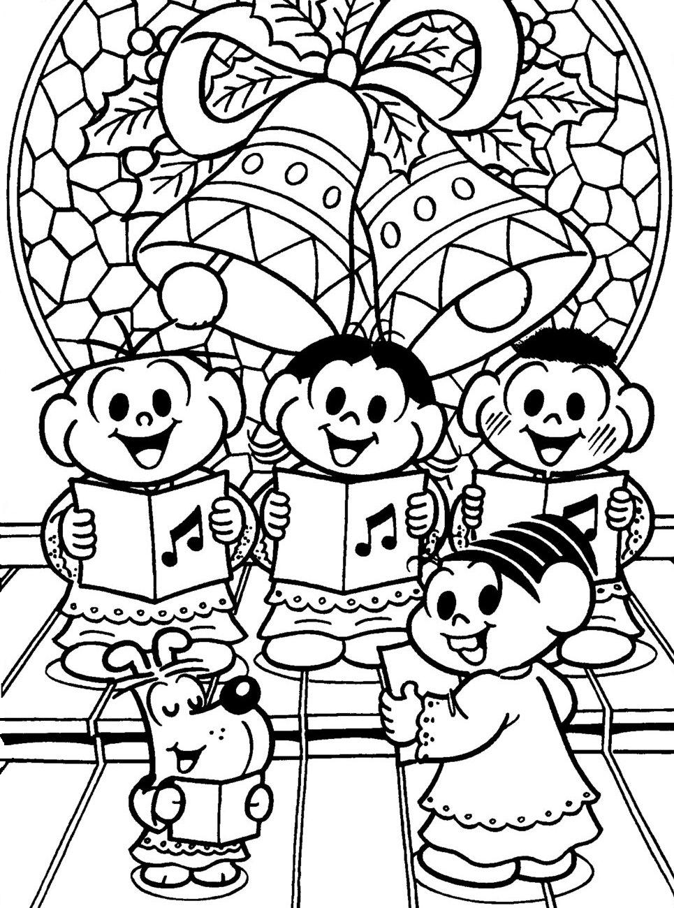 turma da monica desenhos para colorir