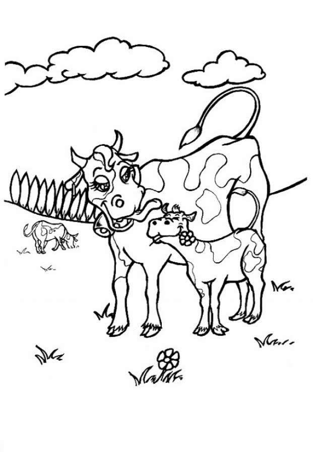 Imprimir desenho Vacas