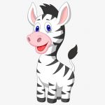 Desenho colorido Zebras