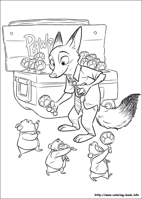 Imprimir desenho Zootopia