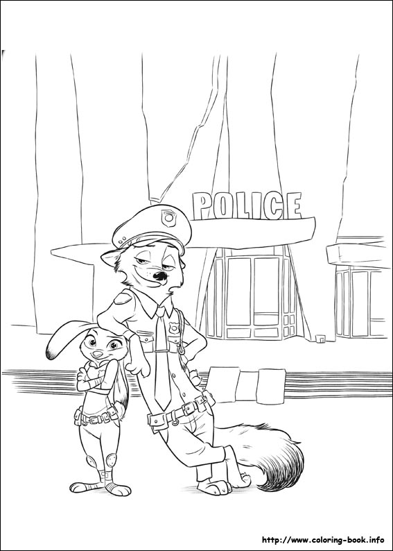 Imprimir desenho Zootopia