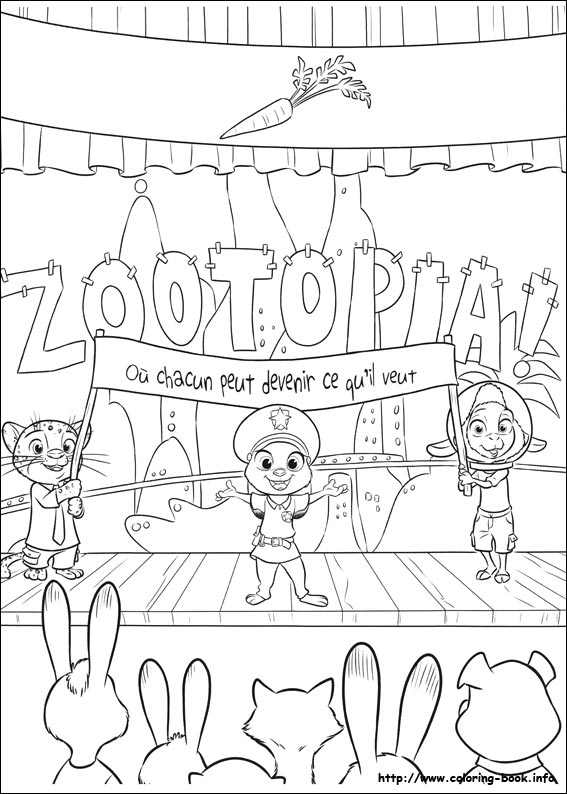 Imprimir desenho Zootopia